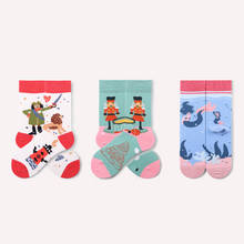 3Pairs/lot Fairy Tale Pattern Women Socks Sweet Girls Socks Fashion Cotton Women Socks Funny Mid Crew Socks Comfy Socks 36-43 2024 - buy cheap
