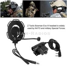 Black Tactical Bowman Walkie Talkie Earpiece Headset  U94 PTT Elite II Z Single 2024 - buy cheap