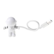 Astronauta creativo LED Flexible USB, luz nocturna para niños, juguete, portátil PC Notebook Y4UD 2024 - compra barato