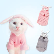 Pet Cat Clothes Costume Clothes For Pet Hoodies Cute Rabbit Cat Kitten Clothing Puppy Fleece Warm Pet Cat Jacket Outfit 2024 - buy cheap