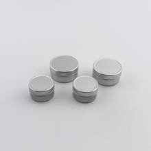 Envase Cosmético Vacío de aluminio con tapas para botellas de muestra, protector pequeño de silicona sólida, 5g, 10g, 50 unidades 2024 - compra barato