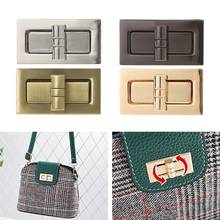 Metal Rectangle Shape Clasp Turn Locks Twist Lock DIY Handbag Bag Purse Hardware 2024 - buy cheap