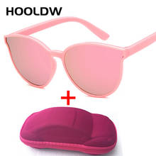 HOOLDW 2020 New Kids Sunglasses Fashion Cat Eye Children Sun Glasses Boys Girl Baby Travel UV400 Goggle Shades Eyewear With Case 2024 - buy cheap