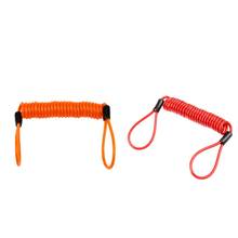 2 Pcs. Red / Orange Motorcycle Reminder Cable For Theft Protection, Extension Length 1,5m 2024 - buy cheap