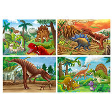 Toy Puzzle 2020 Educational Toys Children Dinosaur Puzzle 100 Pieces Educational Cartoon Puzzle Game Kids Toys  Jigsaw Puzzle 2024 - купить недорого