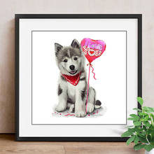 Diamond Painting Cross Stitch Animals Handmade Gift to Lover Embroidery Diamond Mosaic Dog Full Square Rhinestone 2024 - buy cheap