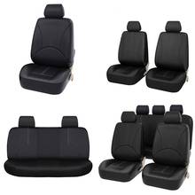 Cubiertas de cuero PU para asientos delanteros y traseros de coche, cubiertas protectoras de gran calidad para asientos de cubo para coche, cubiertas protectoras interiores para asientos de coche 2024 - compra barato