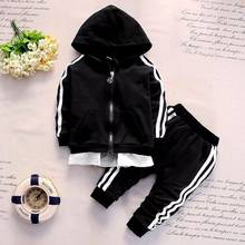 2019 Spring Baby Casual Tracksuit Children Boy Girl Cotton Zipper Jacket Pants 2pcs/sets Kids Leisure Sport Suit Infant Clothing 2024 - buy cheap