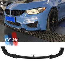 CF Kit Car Front Lip Bumper Carbon Fiber Auto Bumper Spoiler For BMW M3 M4 F80 F82 F83 Car Styling 2024 - buy cheap