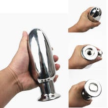 Anal Plug Stainless Steel Stimulating Butt Stopper with Through Hole Anus Dilator Enemator Adult Sex Toys for Men Women HH33 2024 - buy cheap