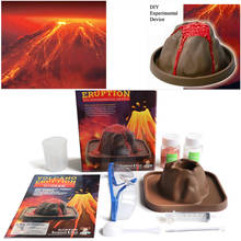 Brinquedo de ciências vulcânicas para crianças, diy, kit de experimento de ciências físicas, brinquedo educativo para crianças 2024 - compre barato