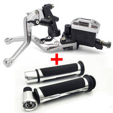 Punho do freio da motocicleta alavanca do freio de embreagem lidar com guiador apertos kit para suzuki intruder vl 1500 bandit 600 rm 125 katana 750 2024 - compre barato