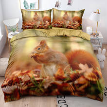 3D Animal Camel Comforter Cover Set Quilt Covers Pillow Cases Full Twin Single Double Size Squirrel Custom Design Bedding Sets 2024 - buy cheap