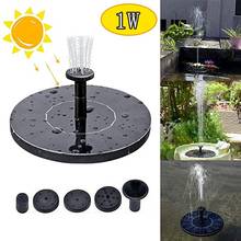 1w Free Standing Floating Solar Power Water Fountain Pump Solar Bird Fountain Water Floating Fountain Pond Patio Lawn Decor 2024 - buy cheap