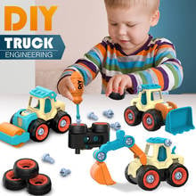 Nut Disassembly Loading Unloading Engineering Truck Excavator Bulldozer Kids Screw Boys Creative Tool Education Car Model Toys 2024 - buy cheap