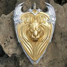 Warcraft-Escudo del Rey León para adolescentes, Escudo de arma de poliuretano, Llane wryn, utillaje de Cosplay, juguetes periféricos de World of Warcraft 2024 - compra barato