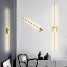 Luminária de parede led, modelo de luxo nórdico, para decoração interna, espelhada, cobre, minimalista, para quarto, sala de estar, hotel 2024 - compre barato