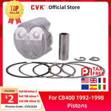 CVK Engine Part Piston Rings Set STD 55MM +25+50+75 Cylinder Bore Size For Honda CB400 1992 1993 -1998 VFR400 NC30 CB400SF NC31 2024 - buy cheap