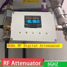 Цифровой аттенюатор LF-6Ghz RF 0-60 дБ, шаг 0,25 дБ, OLED-дисплей, отладка по, сигнал уровня мощности для Ham радио усилитель 2024 - купить недорого