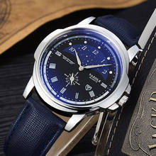 Relógio masculino, relógio de pulso pequeno com design para homens, marca de luxo 2024 - compre barato
