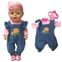 43cm bebê boneca jaqueta roupas para 18 "43cm recém nascido bebê boneca oufits boneca brinquedos acessório presentes da menina do bebê 2024 - compre barato
