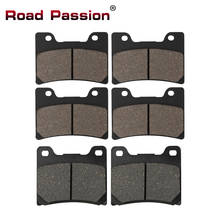 Road Passion-pastillas de freno delantero y trasero para motocicleta, accesorio para YAMAHA FZR750, FZR1000, FZR600, YZF600, FJ1200, v-max, Vmax 1200, TDM850, TRX850 2024 - compra barato