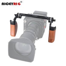 Niceyrig Wooden Dual Handle Grip Kit with Arri Rosette Nato Rail for RED DSMC2 (Weapon/Epic-w/ Scarlet-w/ Raven)/Kinefinity MAVO 2024 - buy cheap