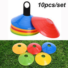 10pcs/set Soccer Training Sign Flat Pressure Resistant Cones Marker Discs Bucket Marker PE football training 2024 - buy cheap