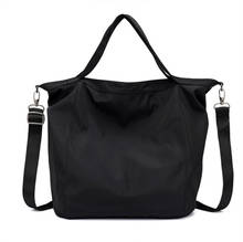 Nylon Handbags Women Men Shopping Bags Reusable Shopping Bag Colour black blue Bags 2024 - buy cheap