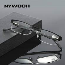 Мужские деловые очки для чтения NYWOOH, очки для дальнозоркости в стиле ретро по рецепту, очки для пресбиопии для дам + 4,0 2024 - купить недорого