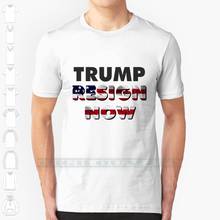 Trump Resign Now T Shirt America Usa Black George Floyd Resist Resistance I Can't Breathe Black Lives Matter T-shirts 2024 - buy cheap