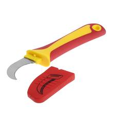 Faca elétrica de corte para conserto, ferramenta de reparo, gancho, faca, cabo de plástico, ferramentas manuais, 1 peça 2024 - compre barato