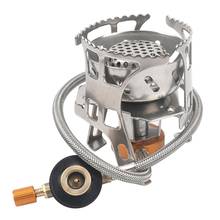 Windproof Outdoor Portable Foldable Gas Burner Camping Metal Stove Lighter Tourist Equipment Kitchen Cylinder propane Grill 2024 - buy cheap