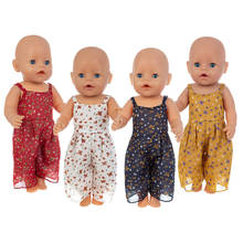 Модный костюм куклы, одежда 17 дюймов 43 см, одежда куклы для новорожденных, одежда для детей, подарок на день рождения 2024 - купить недорого