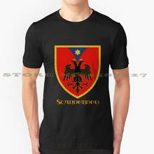 Brasão De Armas Da Scanderbeg Mercadoria Projeto Fresco Na Moda T-Shirt Tee Scanderbeg Skenderbeu George George Castriota Kastrioti 2024 - compre barato