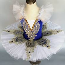 Tutú de Ballet profesional con luz Led, traje de baile de Ballet para niñas y mujeres, vestido de fiesta de bailarina, azul, rojo, Swan Lake para adultos y niños 2024 - compra barato