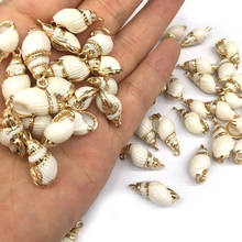 5pcs Natural Shell Conch Shape Pendant for Jewelry Making DIY Bracelet Necklaces Accessories For Women Size 10x18-15x25mm 2024 - buy cheap