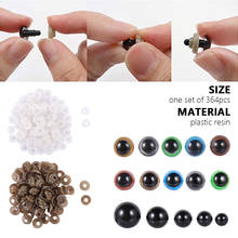 364pcs 8-12mm Black Plastic Crafts Safety Eyes for Teddy Bear Soft Toy Animal Doll Amigurumi DIY Accessories 2024 - buy cheap