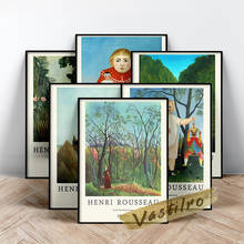 Póster del Museo de exhibición de Henry Rousseau, pintura al óleo de Boy On The Rocks, impresiones de la selva ecuatorial, arte Retro de pared Rousseau 2024 - compra barato