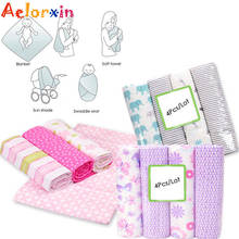 4 Pçs/lote Cobertores Do Bebê 100% Algodão Fraldas de Musselina Bebê Swaddle Cobertor Envoltório Swaddle envelope Para recém-nascidos Infantil Banho Do Bebê 2024 - compre barato