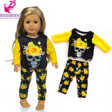 18 Inch Girl Doll Clothes Halloween Set for 43cm Baby Doll Oufit 18" Girl Dolls Clothes Pumpkin Pattern 2024 - buy cheap