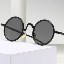 Elbru Retro Metal Round Frame Sunglasses Eyeglass Foot Tail Water Drop Shaped Hollow Out Design Polarized Light Sunglasses UV400 2024 - buy cheap