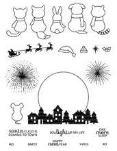 Christmas cat  Transparent Clear Silicone Stamp/Seal for DIY scrapbooking/photo album Decorative clear stamp   A3167 2024 - buy cheap