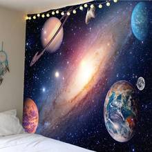Decoración de cielo para pared con estrellas cósmicas, personalizado, colgante, pintura de tapiz decorativo, decoración de fondo, tapiz, colcha 2024 - compra barato