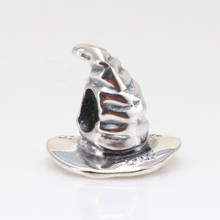 100% autêntico 925 prata esterlina harry potter estilo classificação chapéu amuleto ajuste original pulseira colar jóias faça você mesmo 2024 - compre barato