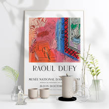 Raoul Dufy Musee National D'Art Moderne Exhibition Poster, Colorful Fauve Artist Canvas Painting, Vintage French Home Wall Decor 2024 - buy cheap