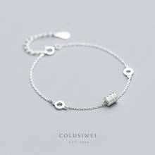 Colusiwei Luxury Cylinder and Round Bracelet for Women Exquisite Design Sterling Silver 925 Jewelry Engagement Jewelry Gifts 2024 - buy cheap