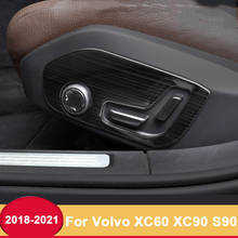 For Volvo XC60 XC90 S90 2018 2019 2020 2021 ABS Car Seat Adjustment Switch Knob Panel Trim Covers Interior Moulding Accessories 2024 - buy cheap