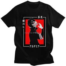 My Hero Academia Dabi T Shirt Men Soft Cotton Fashion T-shirt O-neck Short Sleeved Anime Manga MHA Boku Blueflame Tee Tops Merch 2024 - buy cheap