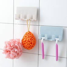 1Pcs Bathroom Hook Strong Self Adhesive Door Wall Hangers Hooks For Silicone Storage Hanging Kitchen Magic Bathroom Accessories 2024 - buy cheap